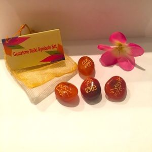 Carnelian Reiki Healing Set. New.